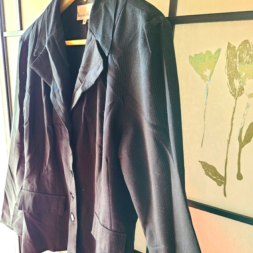 Pinstripe Blazer